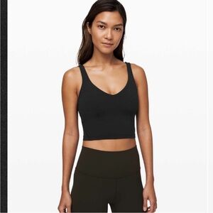 lululemon athletica Black Crop Top
